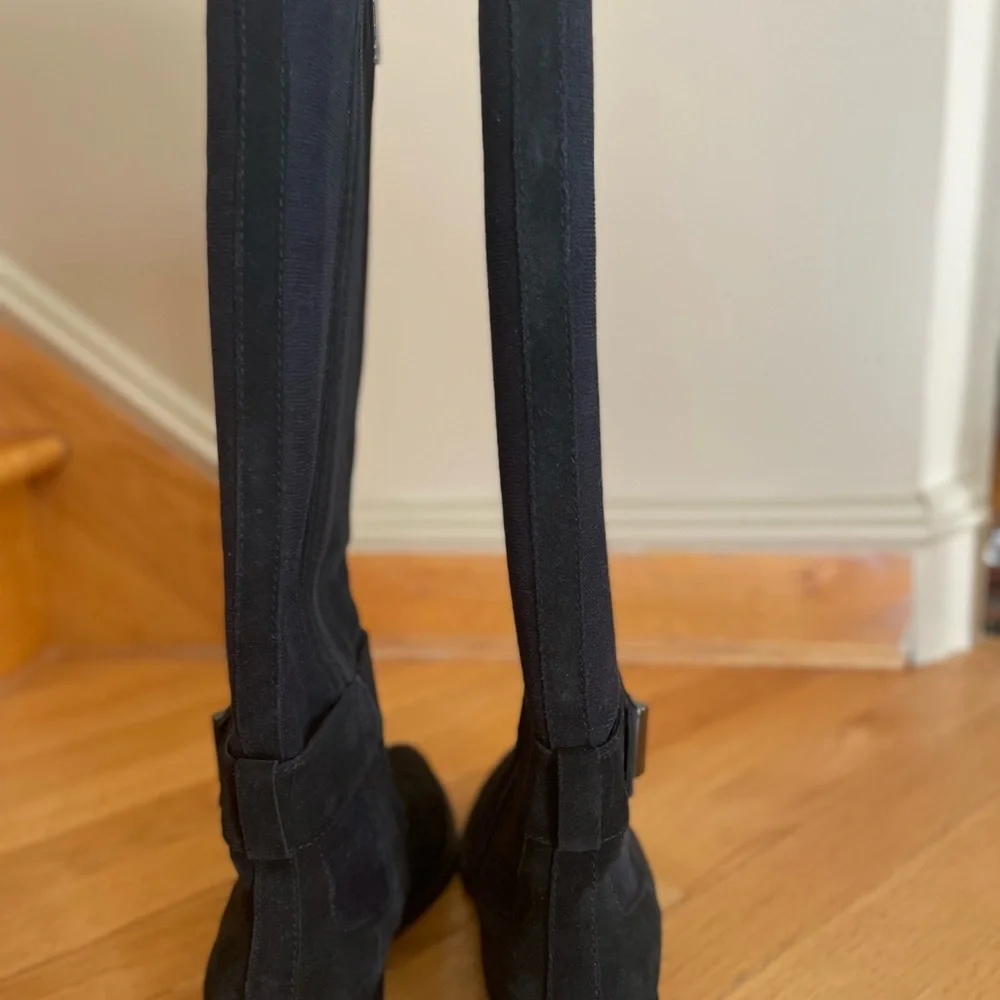 Aquatalia Giada Black Suede Leather
Tall Zip Up Riding Boots Size 7.5 - Picture 8 of 12